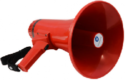 TS-115A Мегафон ручной 10/15 Вт со встроенным микрофоном, 9 В